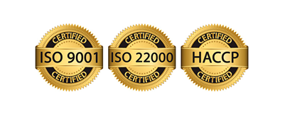 Продуктите на Панацея са произведени в условия на сертифицирани системи за качество и безопасност БДС EN ISO 9001:2015 и БДС EN 22000:2018